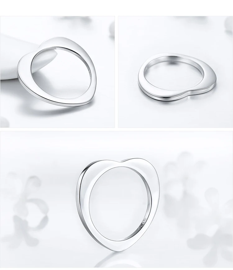 Modian, специальный дизайн, горячая Распродажа, настоящее 925 пробы, Серебряное сердце, модное кольцо, простой классический стиль Ins, кольца на палец для женщин, ювелирное изделие