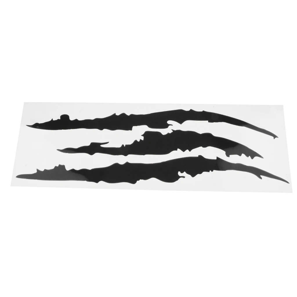 

Car Reflective Monster Sticker Claw Marks Headlight Vinyl Decal Black Ideal for car body decoration