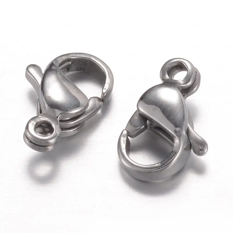20Pcs 304 Stainless Steel Lobster Claw Clasps Jewelry