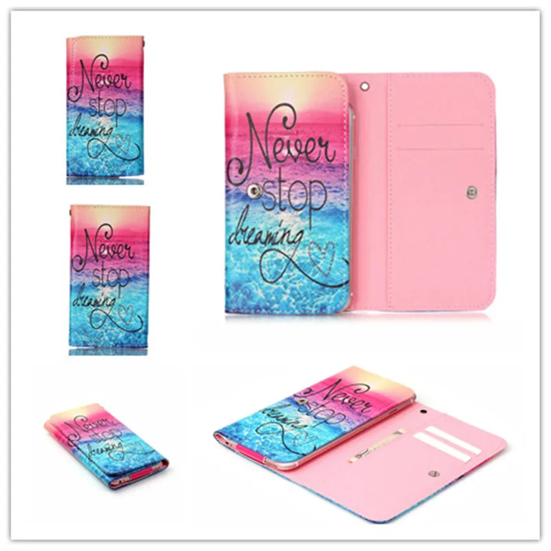 2016 Hot PU Leather Protection Phone Case With 12 Painting And Card Wallet For Honor Bee |