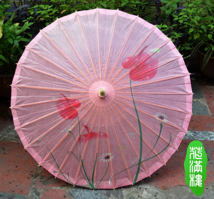 

Романтичный красный Калла Розовый Нижний смазанный бумажный зонтик китайский уникальный зонтик ручной работы реквизит для танцев украшение бамбуковый зонтик