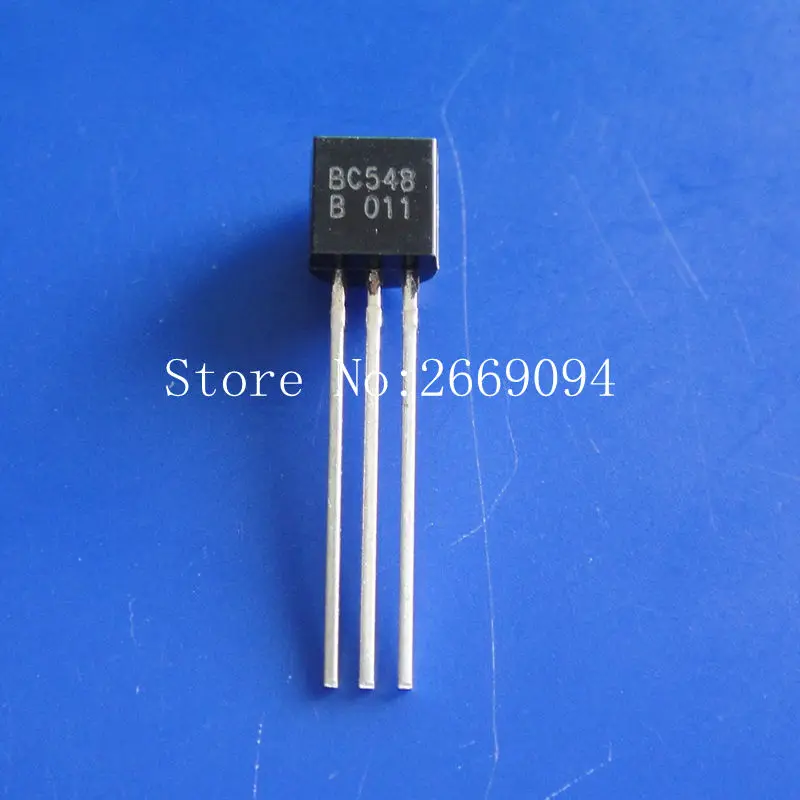 

ТРАНЗИСТОР BC548 BC548B NPN TO-92, 100 мА, 30 В, 50 шт.