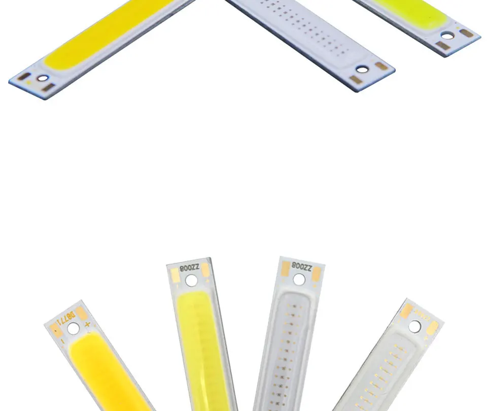 608mm Battery Powered 3.7V COB LED Light Source Strip Lamp DC3-4V Warm Cool White Blue Red Color Bulb for DIY Lighting (2)