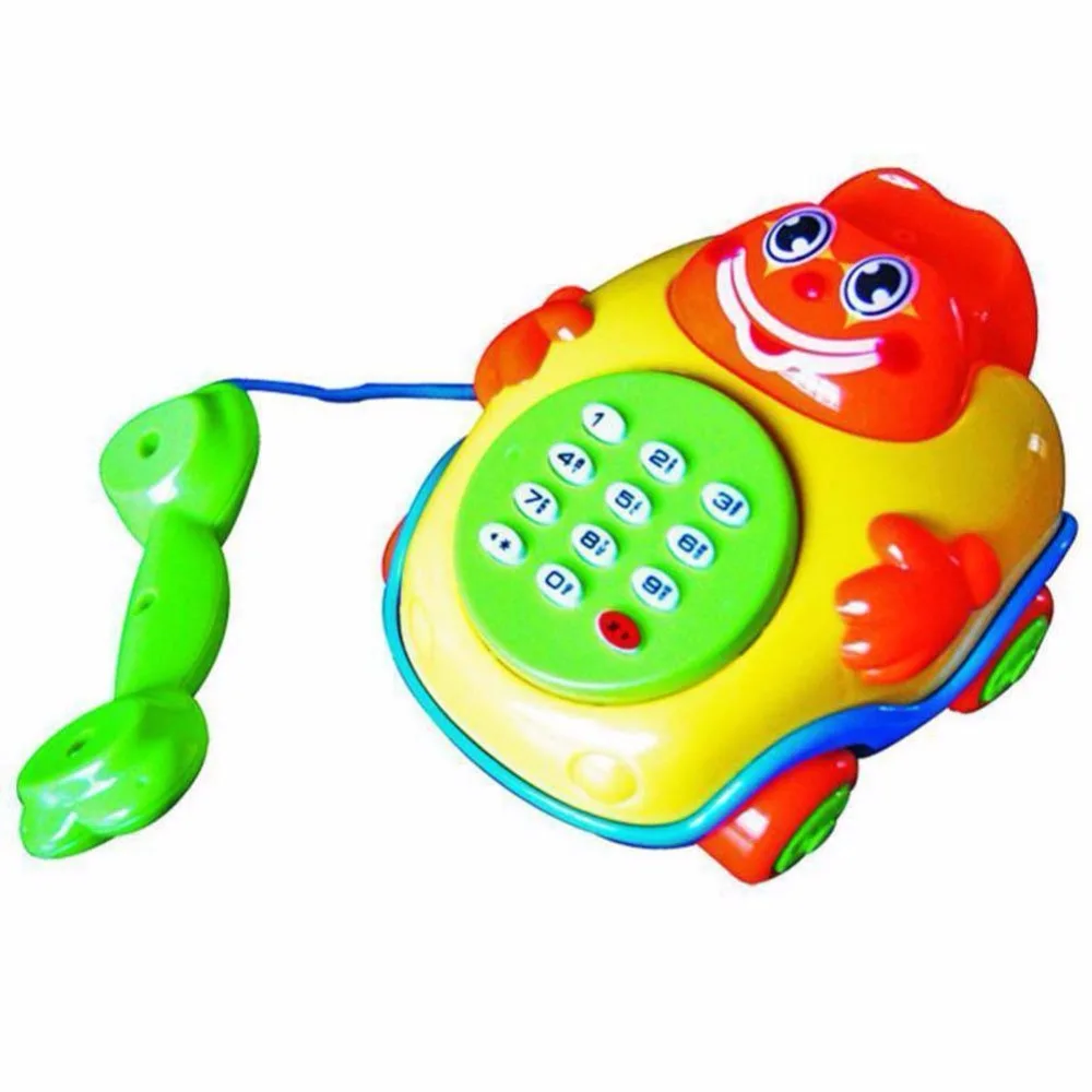 Ролевые игры ребенок моделирование пластиковая игрушка телефон Электрический Детский образовательный подарок детский телефон игрушка