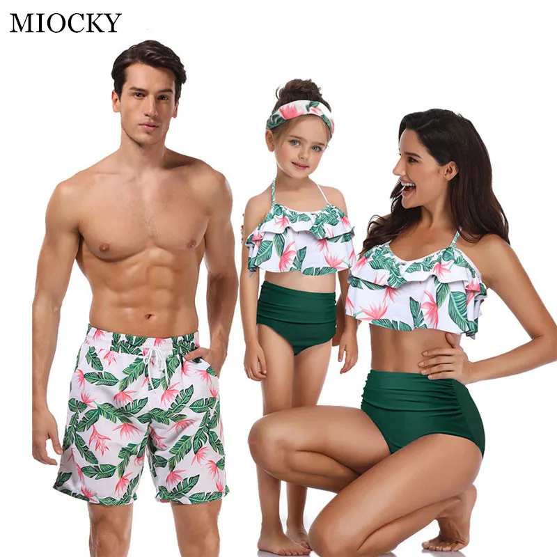 family-matching-swimwear-beachwear-mommy-and-me-swimsuit-mother-daughter-father-son-clothes-dresses-high-waist (1)