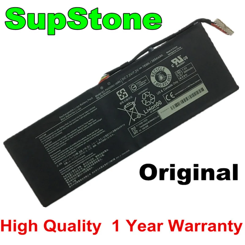 SupStone новые оригинальные PA5209U-1BRS P000627450 Аккумулятор для ноутбука Toshiba Satellite 15W-B1302