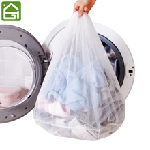 3 Pieces Lot White Mesh Laundry Bags Travel Delicates Clothing Drawstring Washing Bag for Underwear Lingerie Socks and Clothes