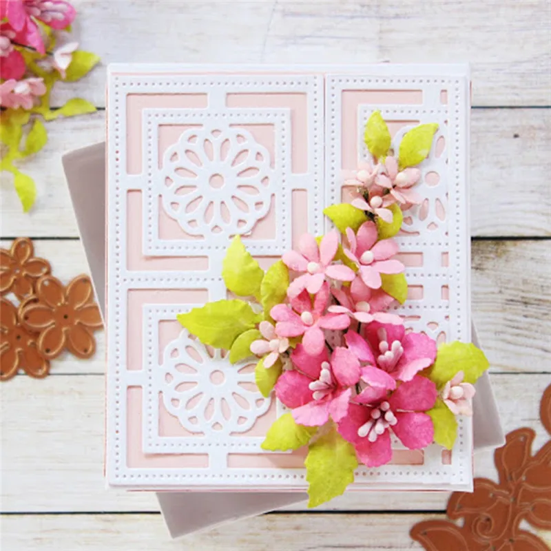 

GJCrafts Flower Lace Dies Metal Cutting Dies for Scrapbooking 2019 New Cutting Dies DIY Album Card Making Decor Paper Craft