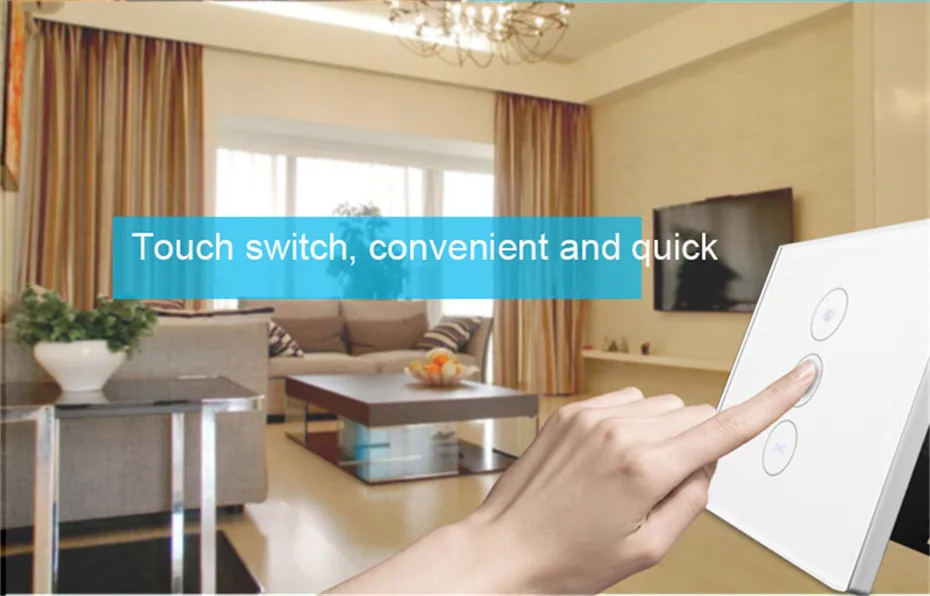 Tuya App Automatic Curtain Rail,Touch wifi Control,DT52S 75W Motor+3M or Less Track+US wifi Curtain Switch,for Google Home Alexa-12