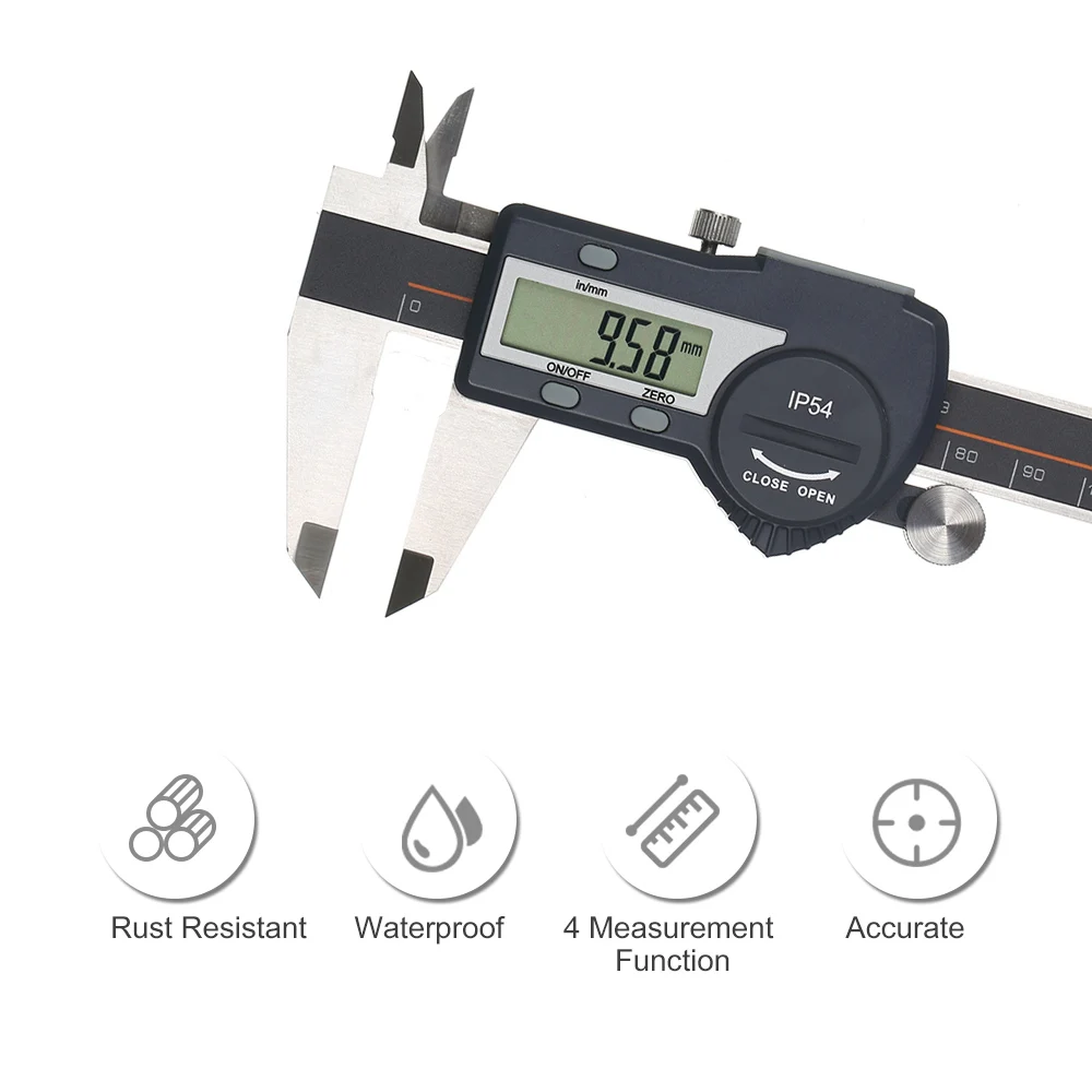 

0-300mm Measuring Tool Stainless Steel Digital Caliper Messschieber measuring instrument Vernier Calipers paquimetro