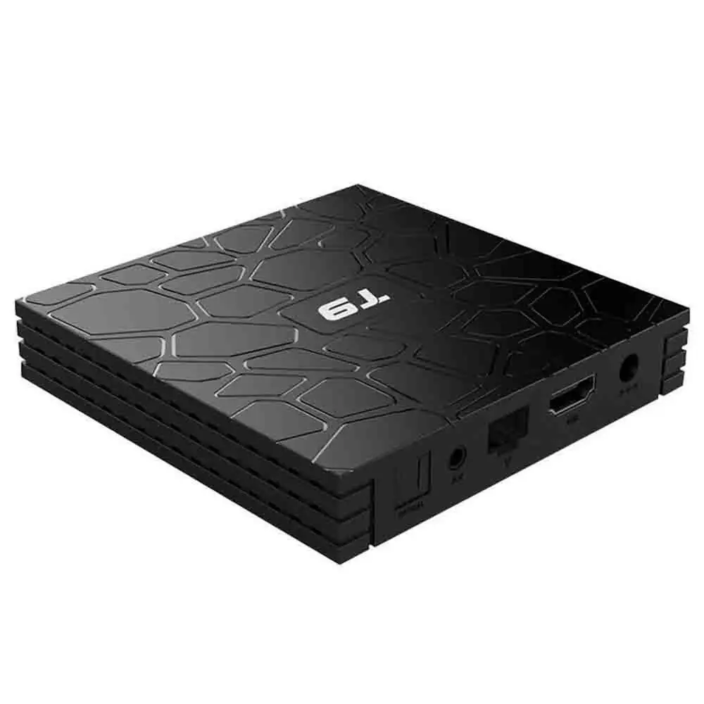 T9 4k Android 8.1 TV Box 4GB RAM 64GB ROM Quad Core Built in Dual-band Wifi 4K Media for Picture Viewing Video Games