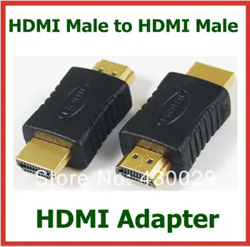 

50pcs HDMI Male to HDMI Male Adapter Converter Cable Connector Gold Plated High Quality