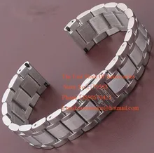 Metal Watchband With Silver Deployment 18mm 19mm 20mm 21mmSilver and Gold For men Watches Hours Brand Style Straight end fashion