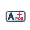 Cool Fashion Blood Type Patch Chapter A+B+AB+O+ Front POS A-B-AB-O Negative NEG Blood Type Patch Group Tactical Military Badge ► Photo 2/6