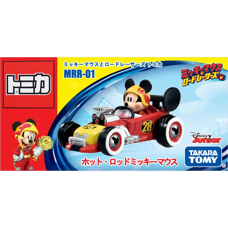 Tomica disney Микки Маус родстер гонщики MRR-01 горячий стержень Микки 5 см металлический литой автомобиль игрушечный автомобиль 119890