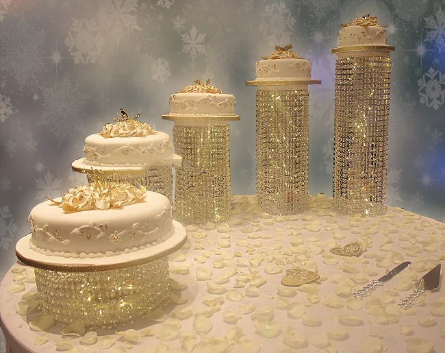 3pcs Party Crystal Cake Stand Wedding Decoration Wedding Centerpiece Wedding Cake Cupcake Display Display Cupcakes Cupcakes Stands Cake Standsdisplay Stand Aliexpress
