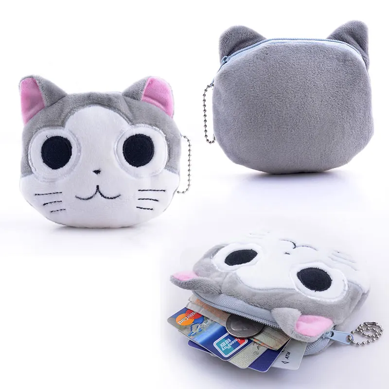 

Cartoon Chi's Cat Plush Coin Purse Cute Portable Wallets Plush Bags Girls Wallets Best Christmas Gifts for Kids 4*4