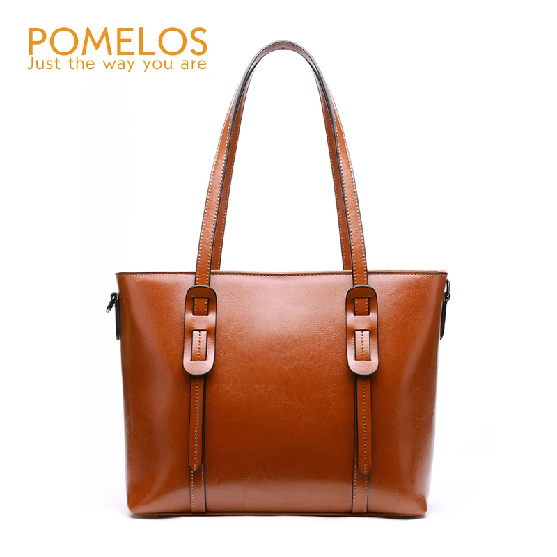 

POMELOS Women's Handbags Hot Selling 2018 Bag Women Shoulder Bag Ladies' Bag Genuine Leather Casual Tote Bag Handbags For Women