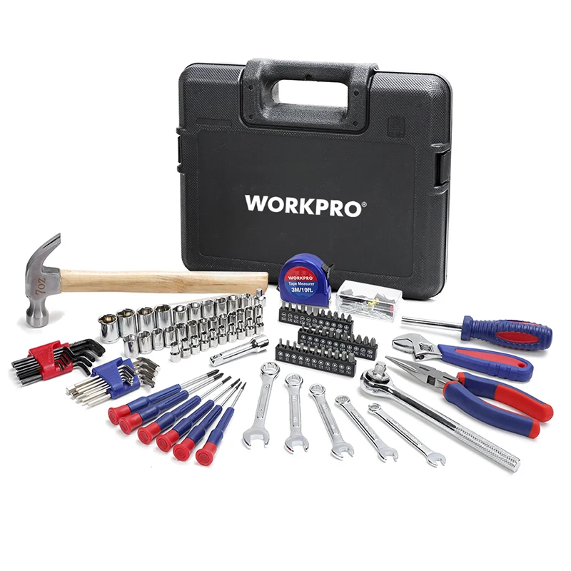 WORKPRO 165PC Home Tool Set  for Repairing Household Tool Kits Screwdrivers Pliers Wrenches