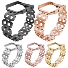 Del роскошный браслет из нержавеющей стали смарт часы ремешок+ чехол для Fitbit Blaze Aug25 Прямая