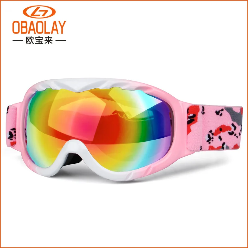 

Children double Lens Ski Goggles Winter Snow Sports Snowboard Goggles with Anti-fog UV Protection Snowmobile Skiing Skating mask