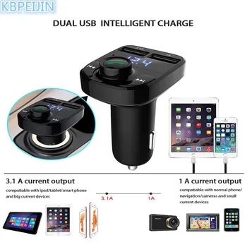 

Car styling Car MP3 Audio Player Bluetooth Dual USB Car Charger for Dodge charger journey challenger caliber caravan accessories