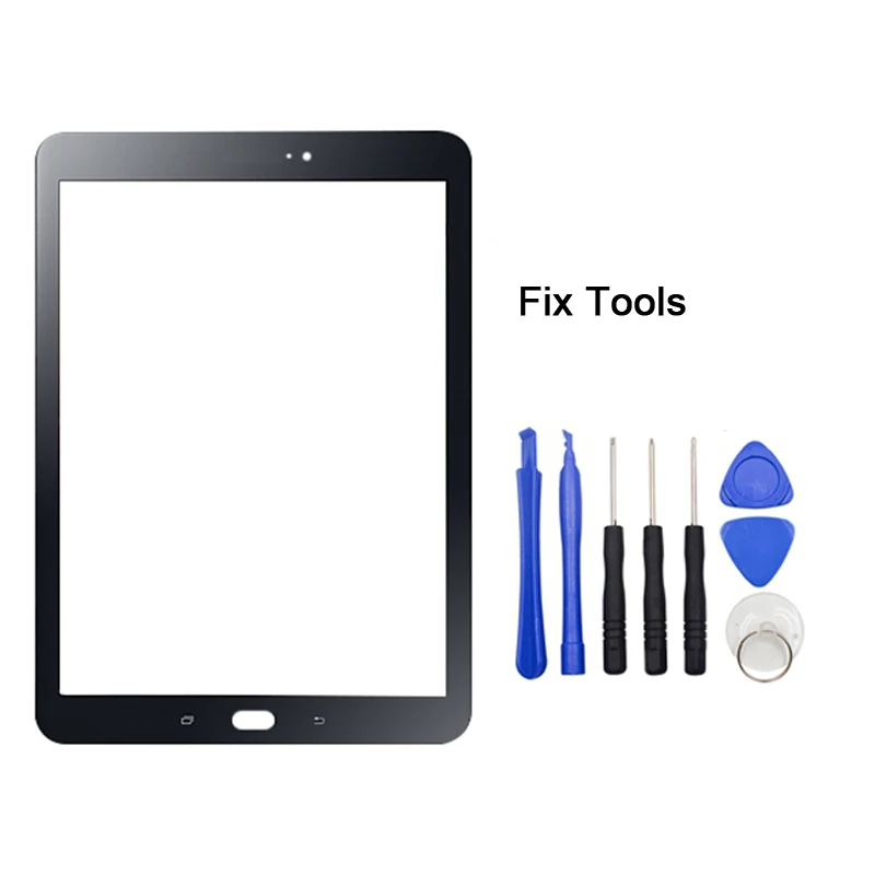 1 шт. переднее стекло для Samsung Galaxy Tab S3 9 7 2017 T820 T825 T827|glass lens|front glasstouch screen glass |
