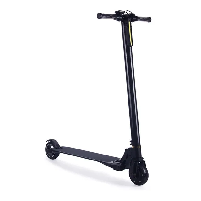 Cheap  Electric Two wheel Scooter Endurance Mileage 15-17 km Carbon Fiber 250W 24V 6.6Ah(LG 18650 Battery) Foldable Kick Scooters
