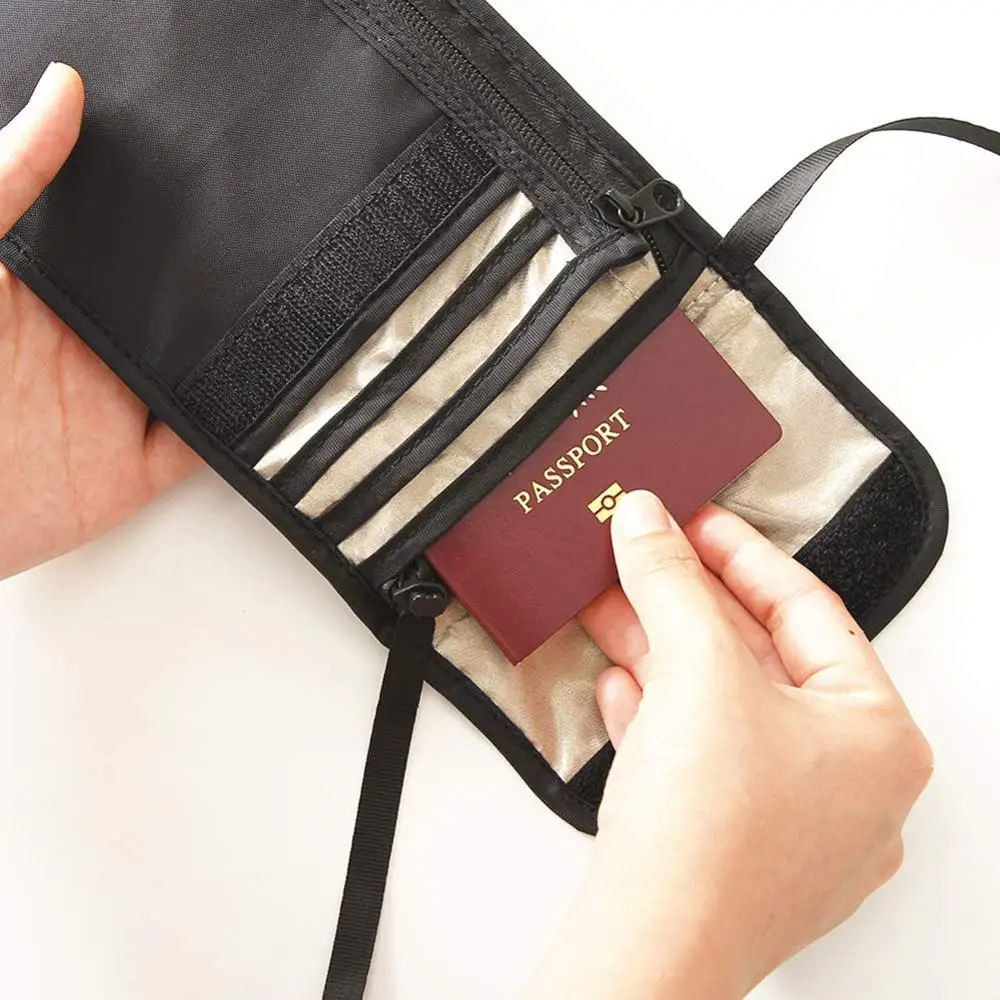 Quenya RFID держатель для кредитных карт паспорта мужская и женская нейлоновая сумка
