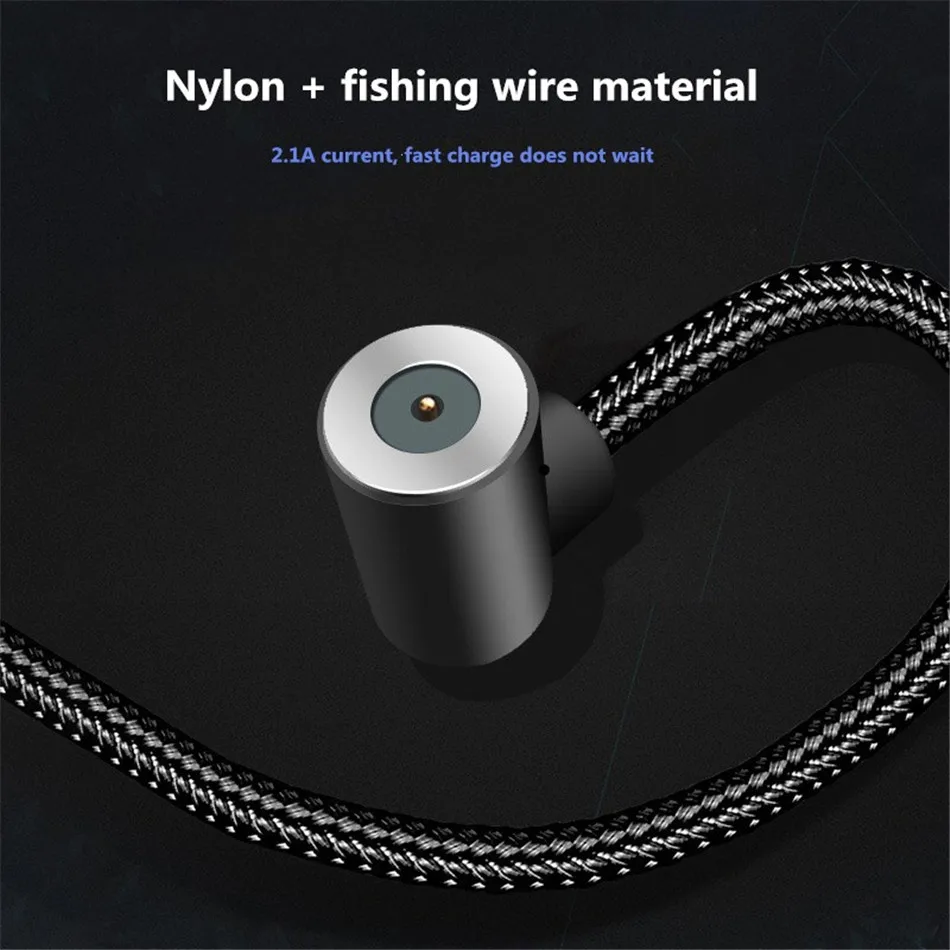NOHON Elbow Magnetic Fast Charge Cable Lighting Micro USB Type C For iPhone X 7 8 Samsung Universal Phone Magnet Charging Cables (5)
