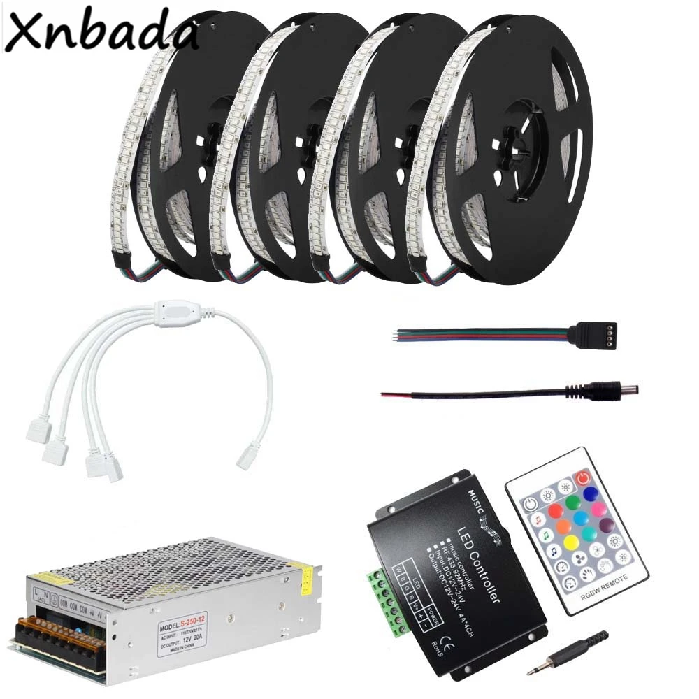 

DC12V 2835SMD 234Leds/m RGB Led Controller With 24Keys Music RGB Led Controller Power Transformer Kit 5M 10M 15M 20M