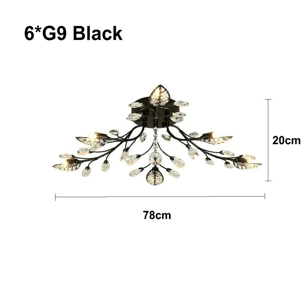 Us 8535 56 Offmoderne Flush Montieren Hause Gold Schwarz Led K9 Kristall Decke Kronleuchter Lichter Leuchte Für Wohnzimmer Schlafzimmer Küche