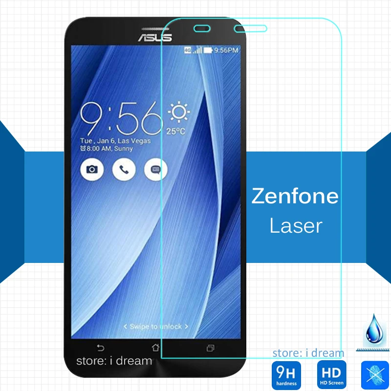 

2PCS For Asus ZenFone 2 Laser Tempered glass Screen Protector 2.5 9h Protective Film on zenfone2 ZE500KL ZE500KG 5.5 ZE550KL
