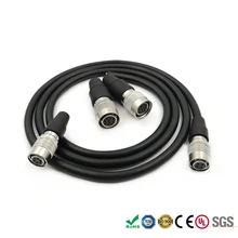 Hirose 4 6 10 12 Pinos Fêmea Plug Cabo de Chumbo Voar para Basler PointGrey GIGE AVT Câmera CCD Industrial e lente Cabo Disparador(China)