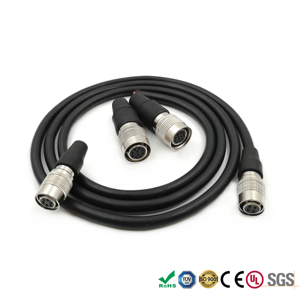 Hirose 4 6 10 12 контактный гнездовой штекер свинцовый кабель для промышленного ПЗС