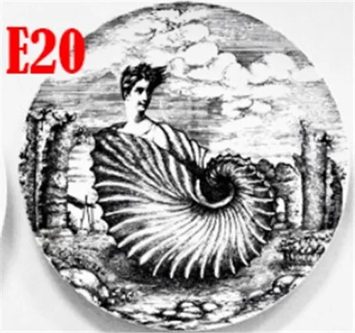 Винтажные художественные тарелки Fornasetti, декоративные настенные тарелки, тарелки, домашний фон " /6" - Цвет: 20