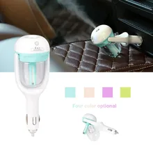 1PC 12V Car Aromatherapy Humidifier Essential oil Mini Diffuser Humidifier Purifier Cigarette Powered Blue Pink Green Purple