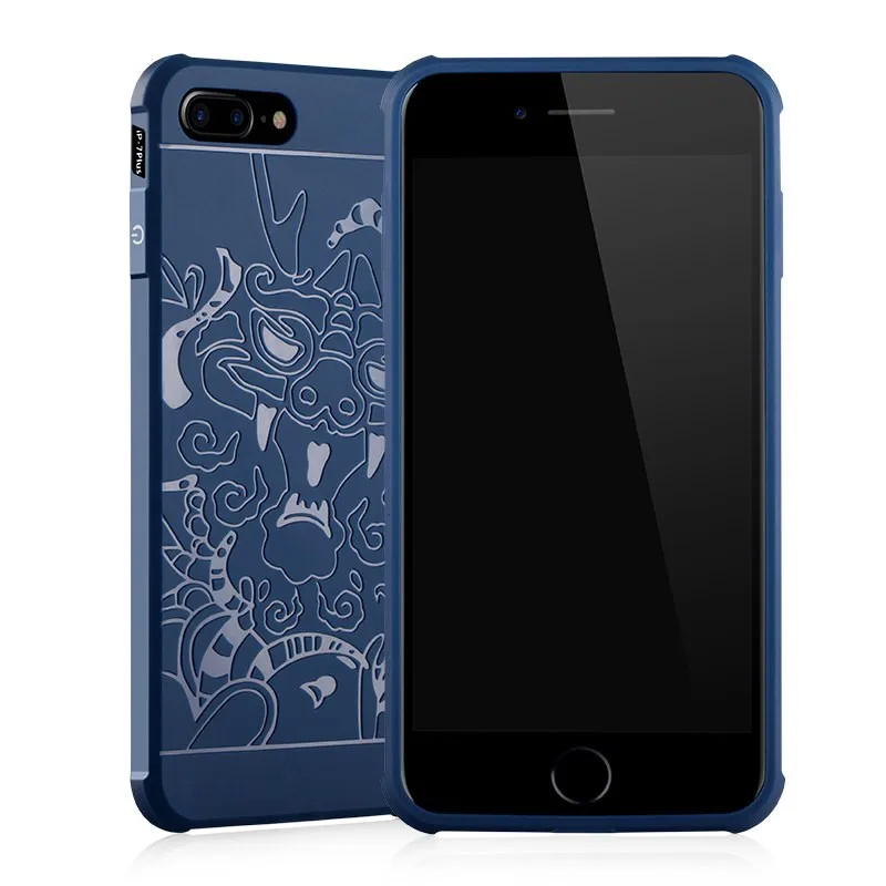 

Shockproof Case for Iphone 8 Plus Cover Blade Series Pure Dragon Shield Soft Cover for Iphone 7 Plus Iphone7 Case Screen Film