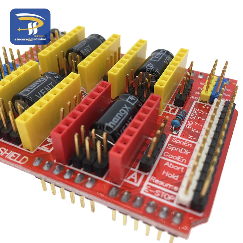 V3 гравер щит CNC Щит V4 гравировальный станок/3d принтер/A4988/DRV8825 драйвер Плата расширения для Arduino Diy Kit