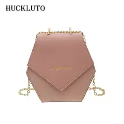 HuckLuto бренд 2019 Новый ограниченное время скидка корейской моды повседневное ретро мини розовая сумка через плечо кожа женская сумка