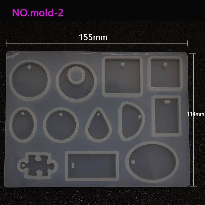 Кулон Мода Скрапбукинг силиконовая форма «сделай сам» Смола декоративное ремесло форма для изготовления ювелирных изделий формы для эпоксидной смолы - Цвет: NO.MYDZ-1