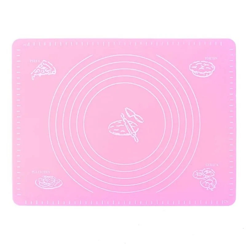 Non-stick Silicone Baking Tools Soft Rolling Pastry Boards Kneading Dough Mat With Scale High Temperature Grill Pad Tools (8)