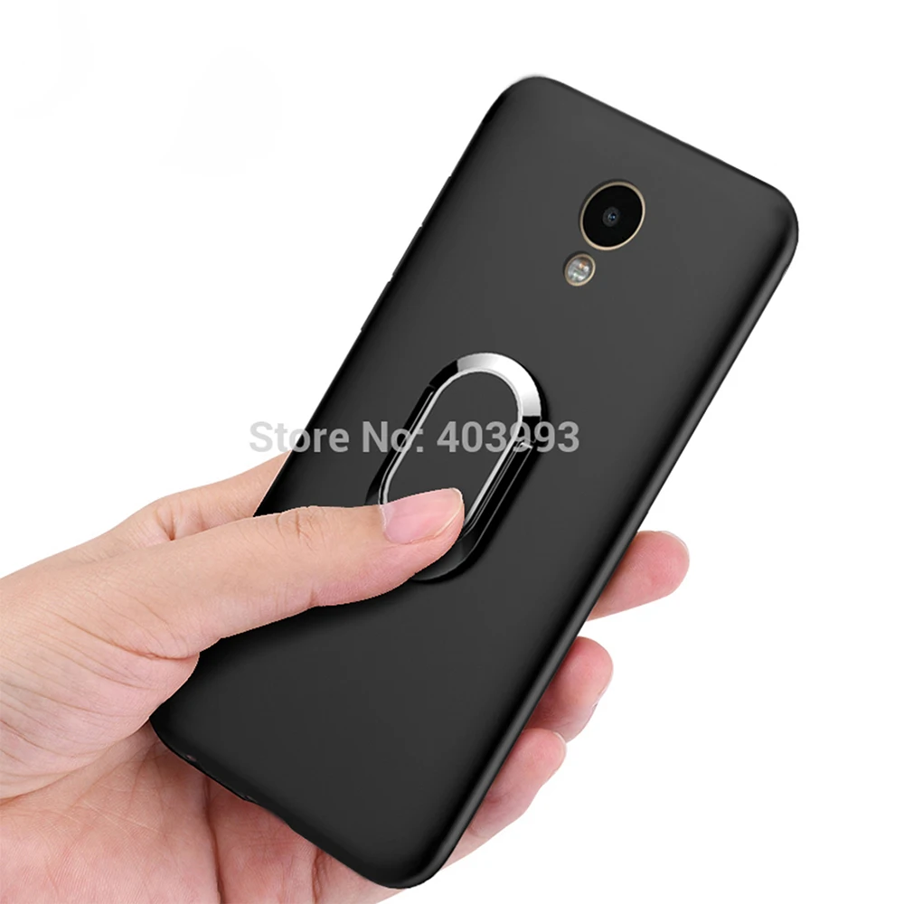 

Global Version Meizu 15 Lite M15 Soft Case Meizu 15 Lite Finger Ring Magnet Matte Protector Coque On For Meizu 15 Lite M15 M871H