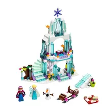 JG301 Prinzessin Elsa Sparkling Ice Burg Bausteine Für Mädchen Freunde Kinder Modell Spielzeug Minifiguren Marvel Kompatibel Legoe