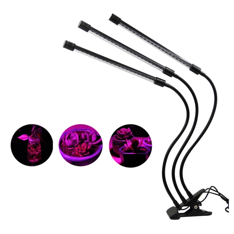 

LED Grow Lights 7W Full Spectrum Hydroponics Phyto Lamp For Flowers Vegetables Seedlings Greenhouse Plant