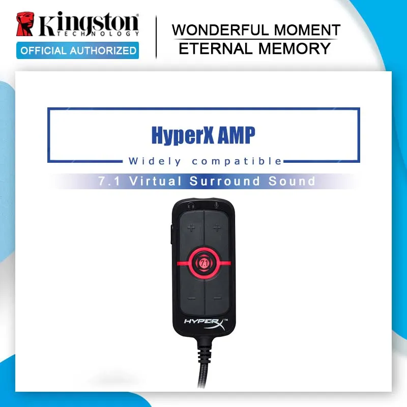 Kingston HyperX AMP7.1 Виртуальная объемная звуковая игра Звуковая карта пульт дистанционного управления Встроенный DPS звуковая карта AMP