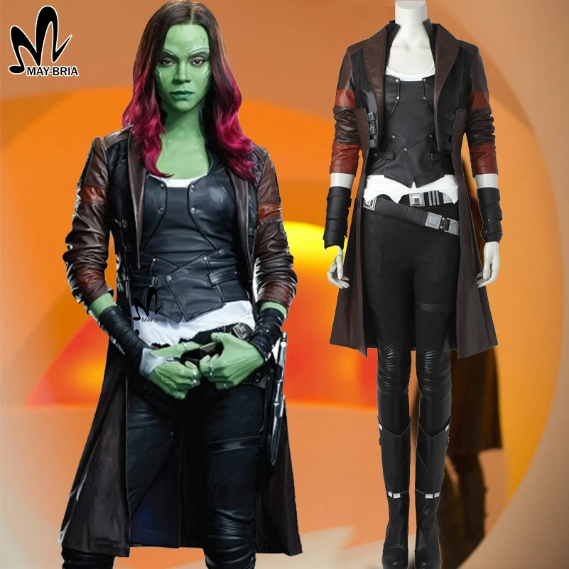 Guardians of the Galaxy 2 Gamora cosplay costume superhero