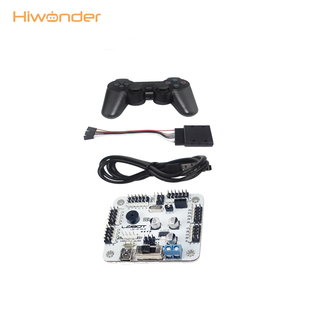 Hiwonder сервоконтроллер 32 CH плата с PS2 ручка контроллер приемник для Hexapod Bipedal RC части робот игрушка для детей