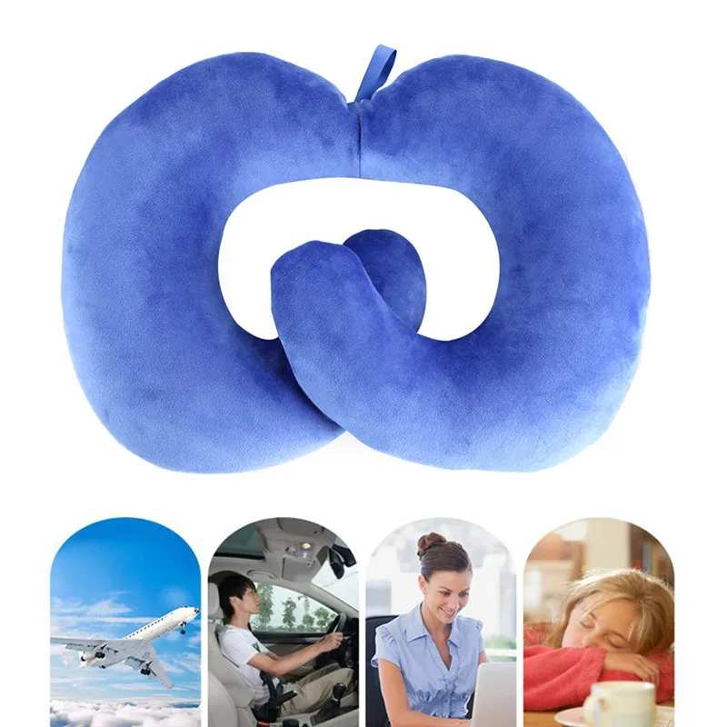 

U Shaped Travel Pillow Neck Pillow Travel Pillow Neck Airplane Foam Particles Pillow XNC