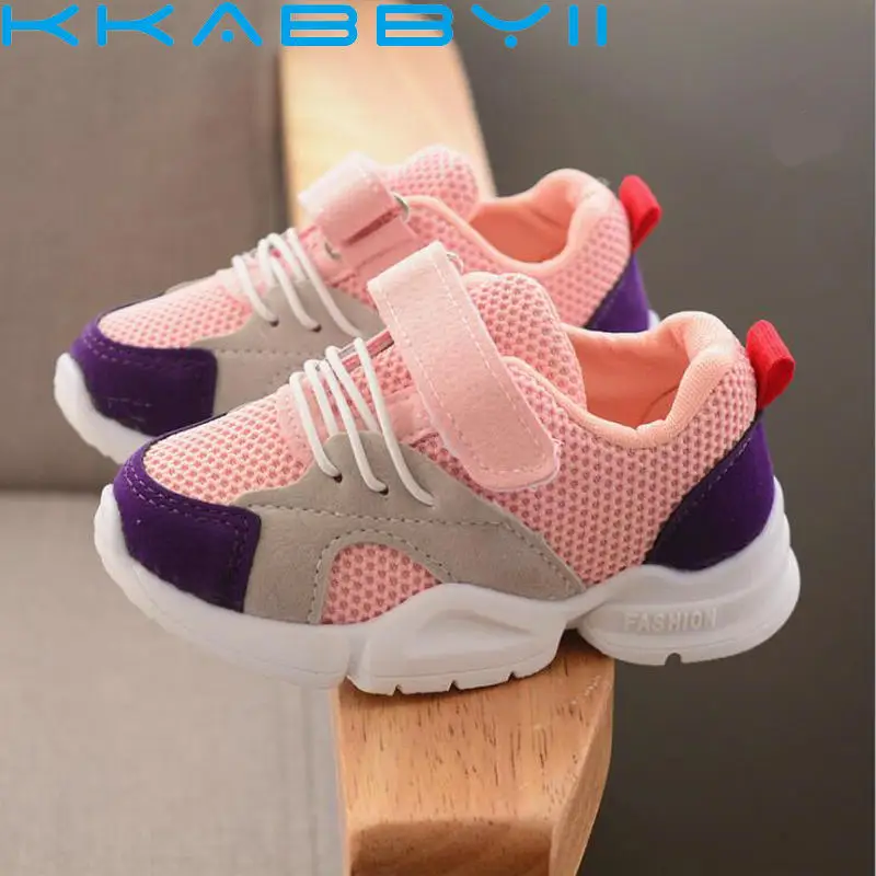 

Kids Shoes For Boys Girls Children Casual Sneakers Baby Girl Air Mesh Breathable Soft Running Sports Shoes Pink